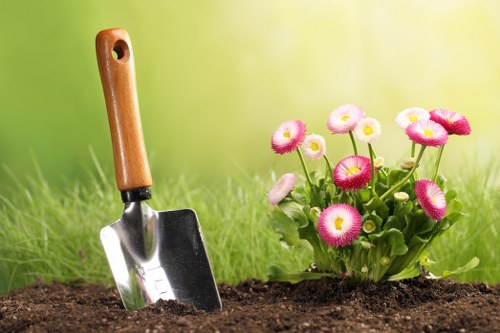 Waste removal and site clearance during landscaping works